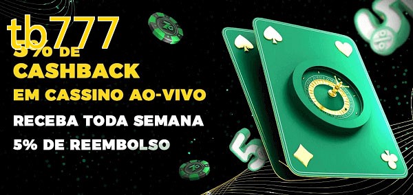 Promoções do cassino ao Vivo tb777